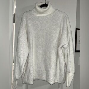 Altar’d State White Fluffy TurtleNeck Sweater